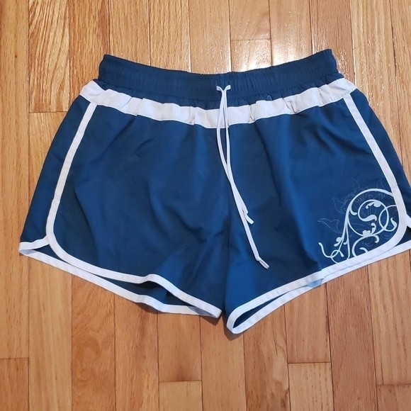 Athleta Pants - Athleta Hana Run Athletic Running Short's Lined Dark Turquoise/White Small